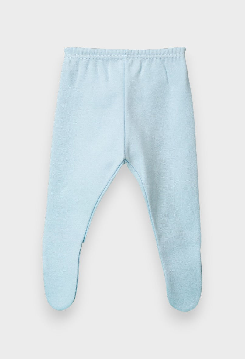 Polaina algodón celeste